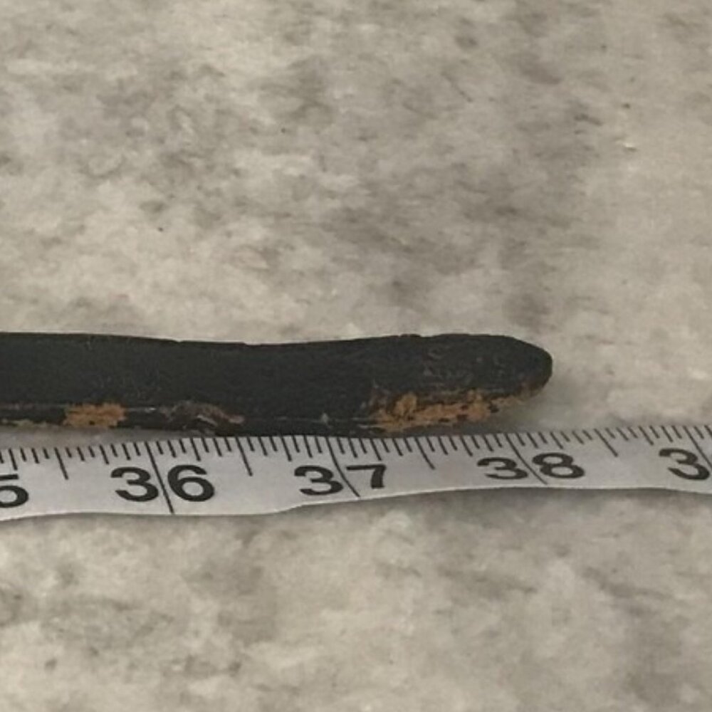 Dan Post Belt Women 32 Black Brown Cowhide Double Heart Buckle Western Rodeo USA - Picture 8 of 10